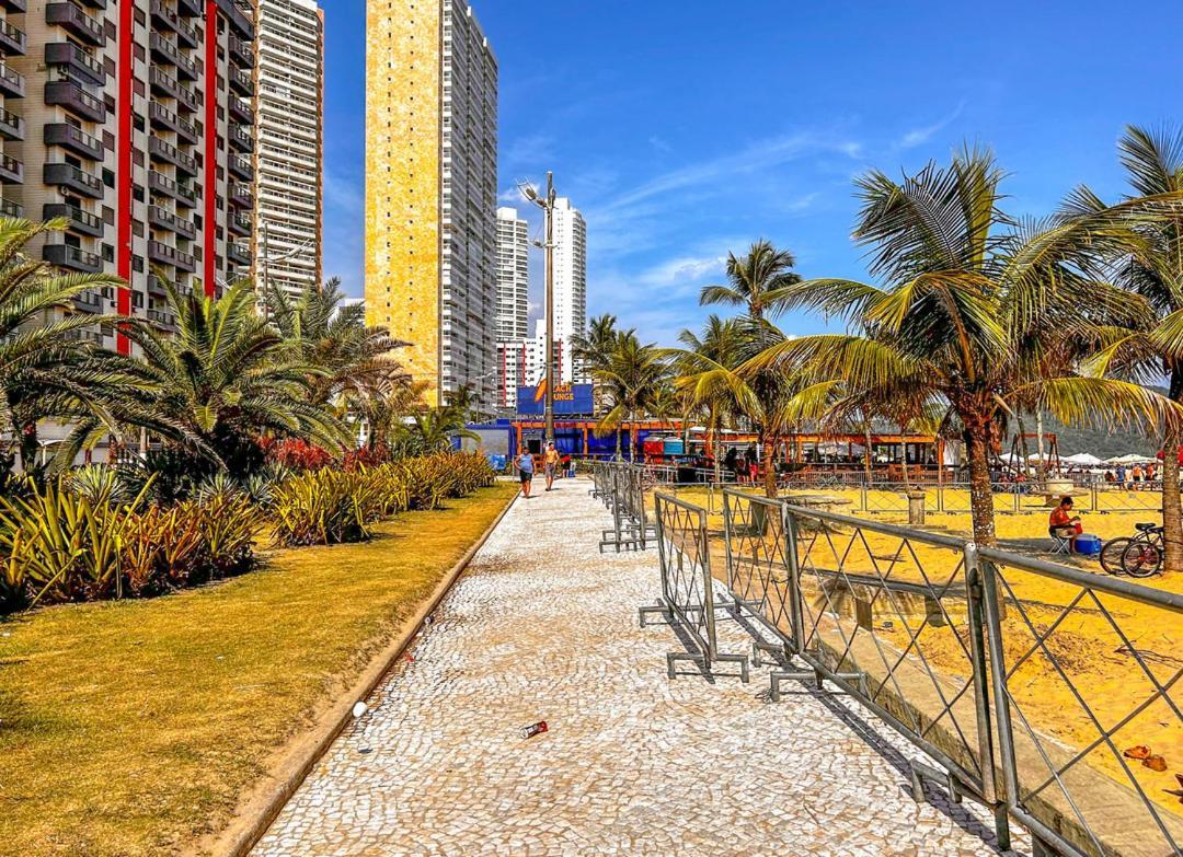 Otimo Loft Pe Na Areia Na Praia Da Guilhermina Sp Apartment Praia Grande  Exterior photo